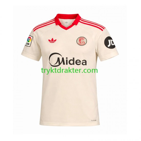 Herre Sevilla FC drakt Retro Hjemme 2025-2026 Korte Ermer