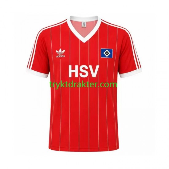 Herre Hamburger SV drakt 1983 Retro Borte Korte Ermer
