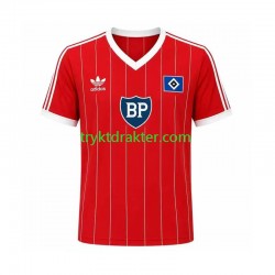 Herre Hamburger SV drakt 1984 Retro Borte Korte Ermer