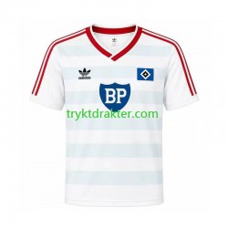 Herre Hamburger SV drakt 1986 Retro Borte Korte Ermer