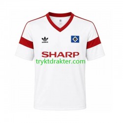 Herre Hamburger SV drakt 1988 Retro Hjemme Korte Ermer