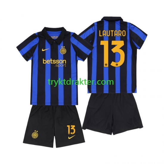 3-13 år Barn Inter Milan drakt Lautaro Martinez 13 Hjemme 2026-2027 Korte Ermer