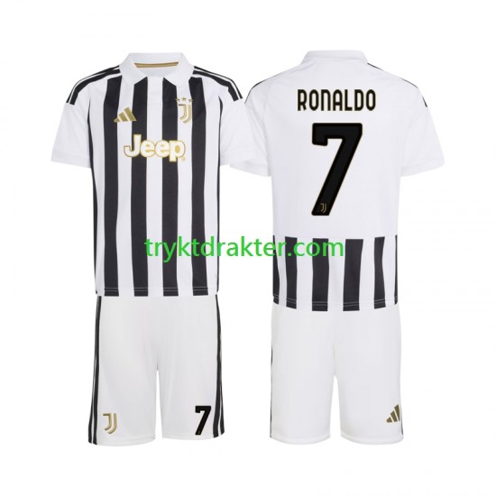 3-13 år Barn Juventus drakt Cristiano Ronaldo 7 Hjemme 2026-2027 Korte Ermer