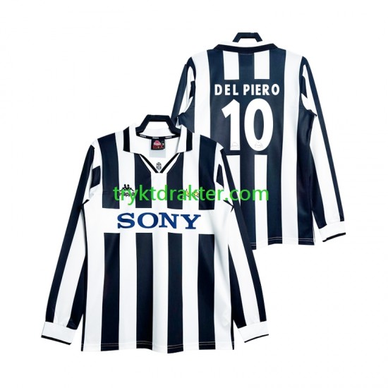 Herre Juventus drakt DEL PIERO 10 1997 Retro Hjemme Langermet