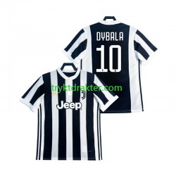 Herre Juventus drakt DYBALA 21 2017 2018 Retro Hjemme Korte Ermer