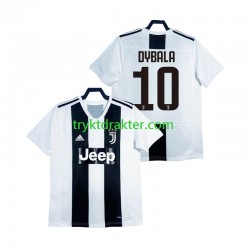 Herre Juventus drakt DYBALA 21 2018 2019 Retro Hjemme Korte Ermer