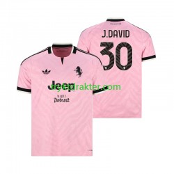 Herre Juventus drakt Jonathan David 30 Borte 2026-2027 Korte Ermer