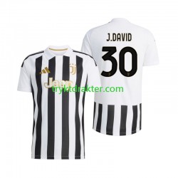 Herre Juventus drakt Jonathan David 30 Hjemme 2026-2027 Korte Ermer