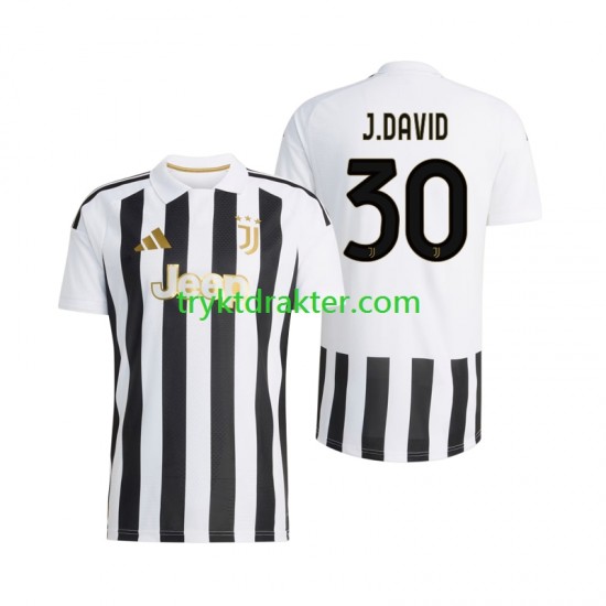 Herre Juventus drakt Jonathan David 30 Hjemme 2026-2027 Korte Ermer