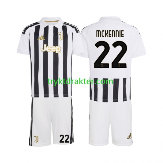 3-13 år Barn Juventus drakt Weston McKennie 22 Hjemme 2026-2027 Korte Ermer