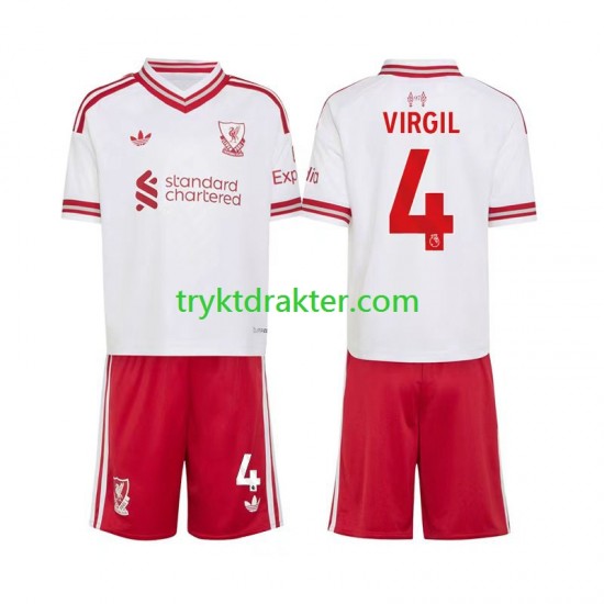 3-13 år Barn Liverpool drakt Virgil van Dijk 4 Borte 2026-2027 Korte Ermer