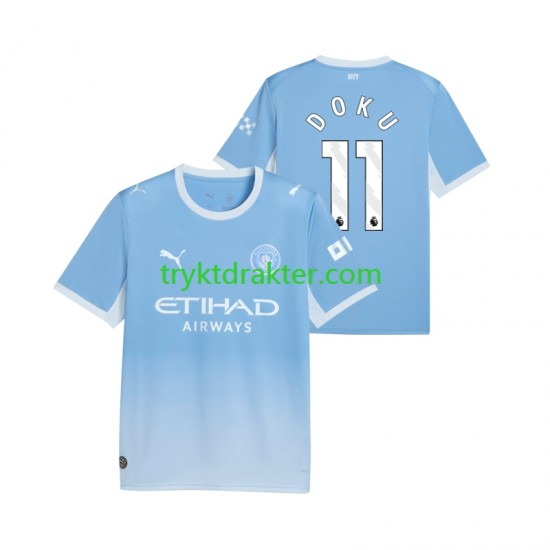 Herre Manchester City drakt Jeremy Doku 11 Hjemme 2026-2027 Korte Ermer