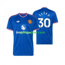 Herre Manchester Utd drakt Benjamin Sesko 30 Borte 2026-2027 Korte Ermer