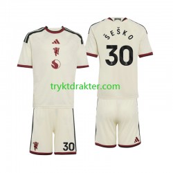 3-13 år Barn Manchester Utd drakt Benjamin Sesko 30 Tredje 2026-2027 Korte Ermer