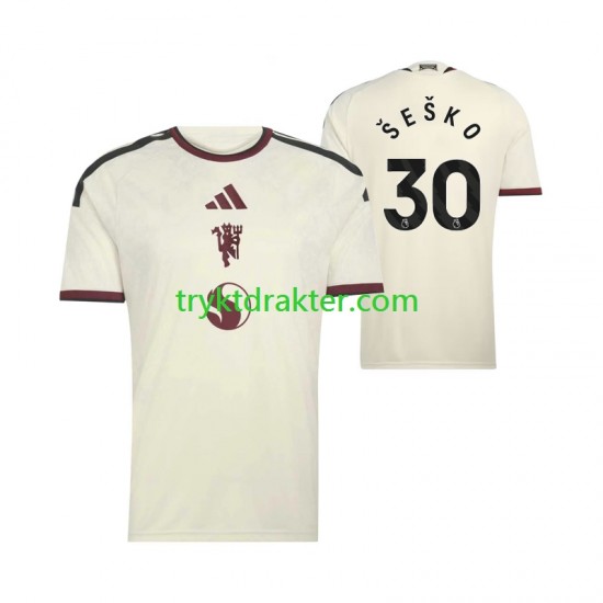 Herre Manchester Utd drakt Benjamin Sesko 30 Tredje 2026-2027 Korte Ermer