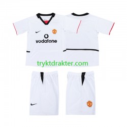 3-13 år Barn Manchester Utd Football Shirt 2002 2003 Borte Korte Ermer