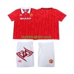 3-13 år Barn Manchester Utd drakt 1993 Retro Hjemme 1994 Korte Ermer