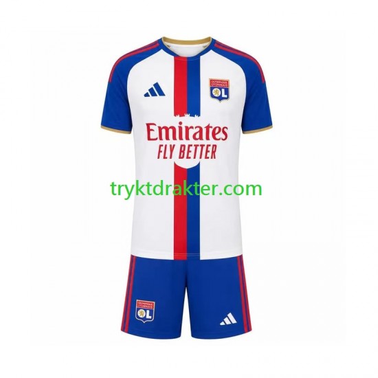 3-13 år Barn Olympique Lyonnais drakt Borte 2026-2027 Korte Ermer