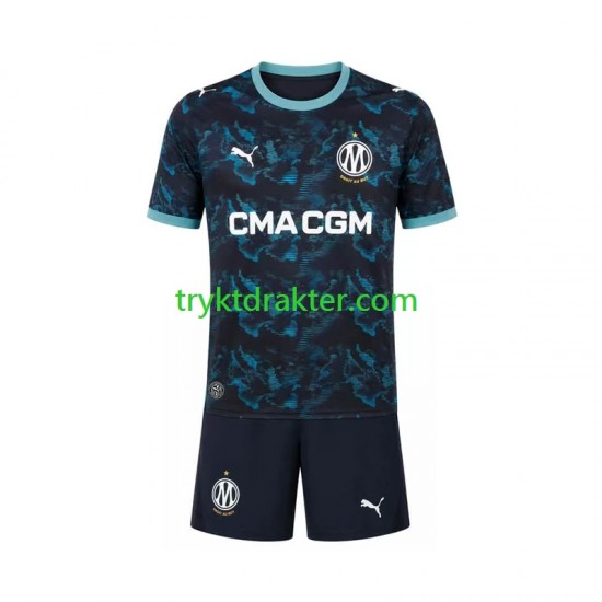 3-13 år Barn Olympique de Marseille drakt Borte 2026-2027 Korte Ermer