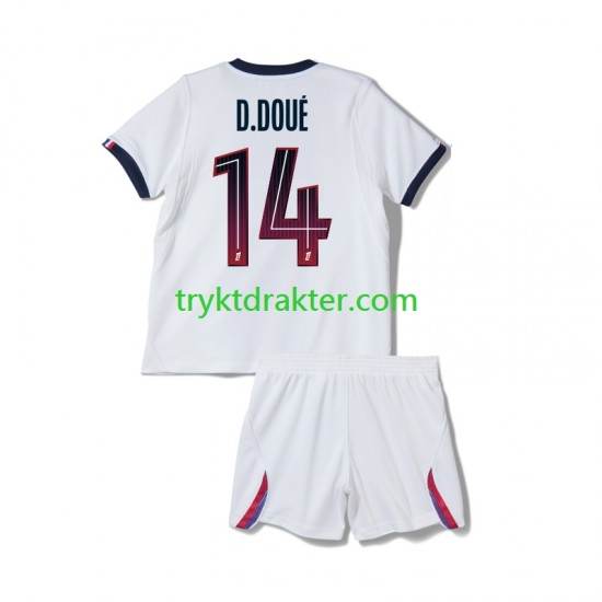 3-13 år Barn Paris Saint-Germain drakt Desire Doue 14 Borte 2026-2027 Korte Ermer