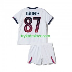 3-13 år Barn Paris Saint-Germain drakt Joao Neves 87 Borte 2026-2027 Korte Ermer