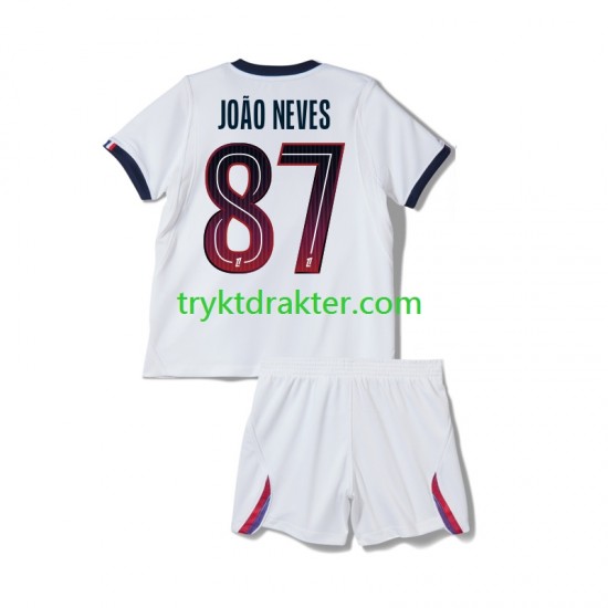 3-13 år Barn Paris Saint-Germain drakt Joao Neves 87 Borte 2026-2027 Korte Ermer