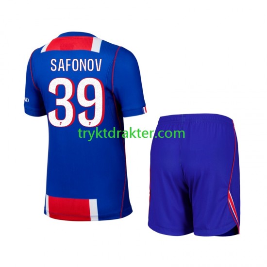 3-13 år Barn Paris Saint-Germain drakt Matvey Safonov 39 Hjemme 2026-2027 Korte Ermer