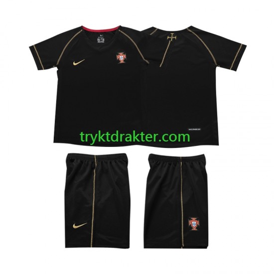 3-13 år Barn Portugal drakt Retro Borte 2006 Korte Ermer