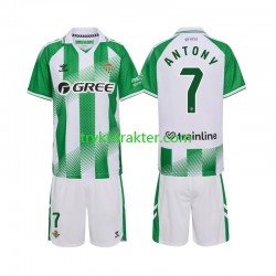 3-13 år Barn Real Betis drakt Anthoy 7 Hjemme 2026-2027 Korte Ermer