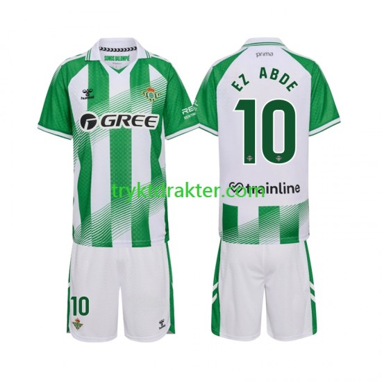 3-13 år Barn Real Betis drakt Ez Abde 10 Hjemme 2026-2027 Korte Ermer