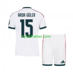 3-13 år Barn Real Madrid drakt Arda Guler 15 Hjemme 2026-2027 Korte Ermer