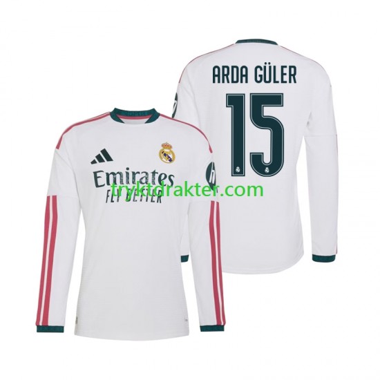 Herre Real Madrid drakt Arda Guler 15 Hjemme 2026-2027 Langermet