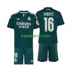 3-13 år Barn Real Madrid drakt Ibrahima Konate 16 Borte 2026-2027 Korte Ermer