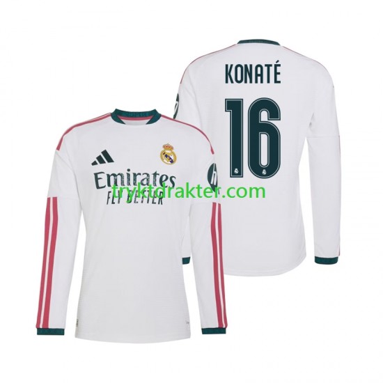 Herre Real Madrid drakt Ibrahima Konate 16 Hjemme 2026-2027 Langermet