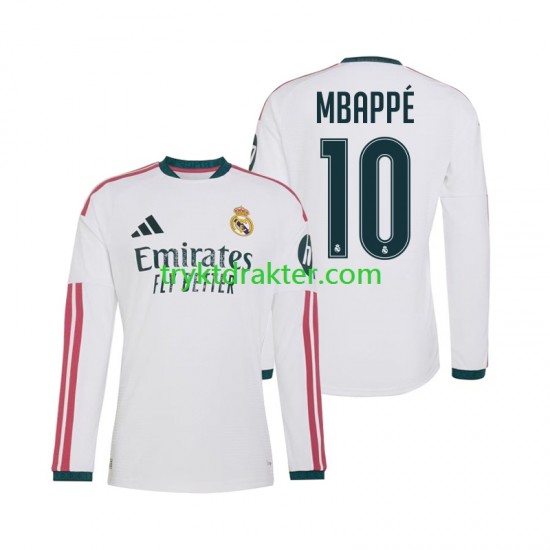 Herre Real Madrid drakt Mbappé Kylian 10 Hjemme 2026-2027 Langermet