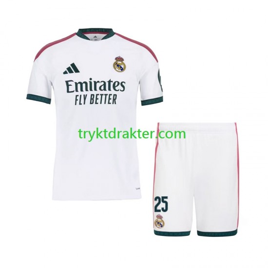 3-13 år Barn Real Madrid drakt Yan Diomande 25 Hjemme 2026-2027 Korte Ermer