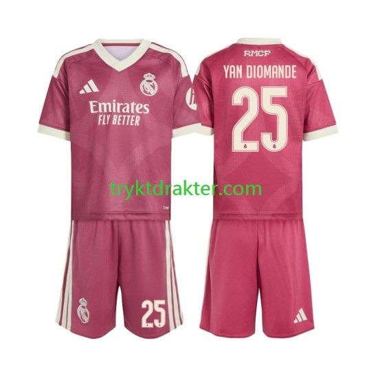 3-13 år Barn Real Madrid drakt Yan Diomande 25 Tredje 2026-2027 Korte Ermer