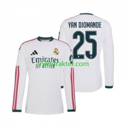 Herre Real Madrid drakt Yan Diomande 25 Hjemme 2026-2027 Langermet