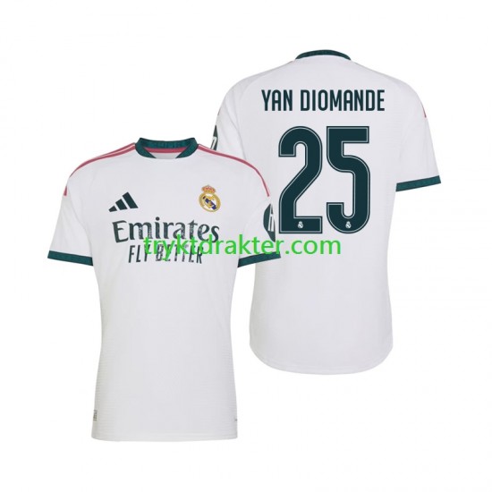 Herre Real Madrid drakt Yan Diomande 25 Hjemme 2026-2027 Korte Ermer
