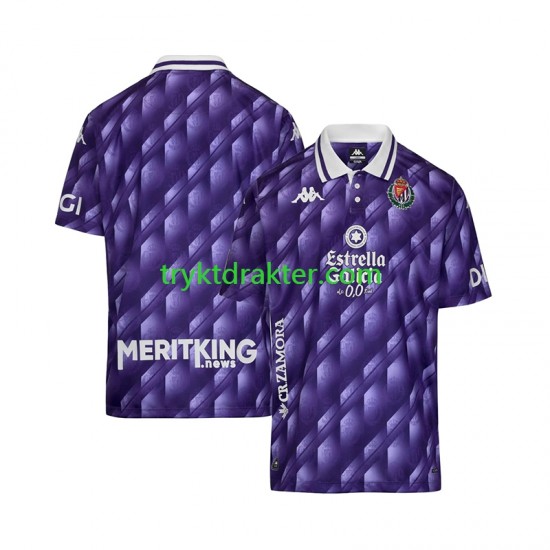 Herre Real Valladolid drakt Retro Hjemme 2025-2026 Korte Ermer