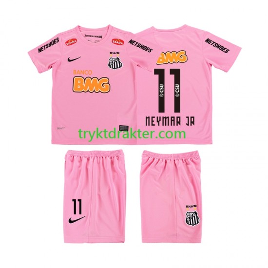 3-13 år Barn drakt Santos Neymar JR 11 2012 2013 Retro Fjerde Korte Ermer