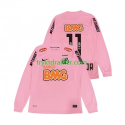 Herre drakt Santos Neymar JR 11 2012 2013 Retro Fjerde Langermet