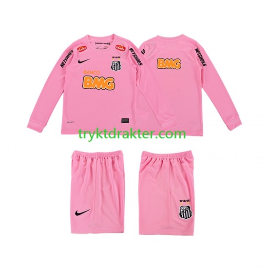 3-13 år Barn drakt Santos 2012 2013 Retro Fjerde Langermet