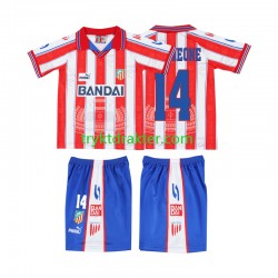3-13 år Barn Sporting CP drakt SIMEONE 14 1996 1997 Retro Hjemme Korte Ermer