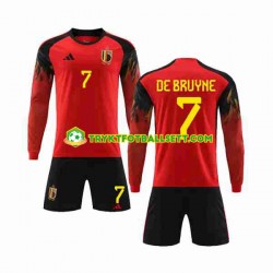 3-13 år Barn Belgia drakt De Bruyne 7 Hjemme VM 2022 Langermet 3-13 år Barn Belgia drakt De Bruyne 7 Hjemme VM 2022 Langermet