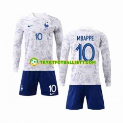 3-13 år Barn Frankrike drakt Mbappé 10 Borte VM 2022 Langermet 3-13 år Barn Frankrike drakt Mbappé 10 Borte VM 2022 Langermet