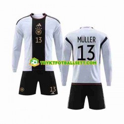 3-13 år Barn Tyskland drakt MULLER 13 Hjemme VM 2022 Langermet 3-13 år Barn Tyskland drakt MULLER 13 Hjemme VM 2022 Langermet