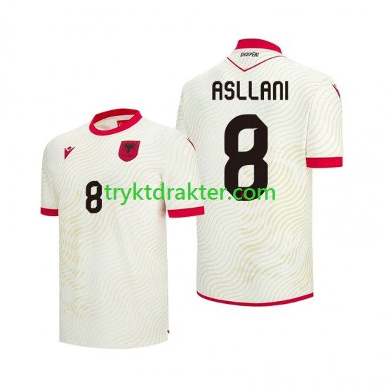 Herre Albania drakt Kristjan Asllani 8 Borte VM 2026 Korte Ermer