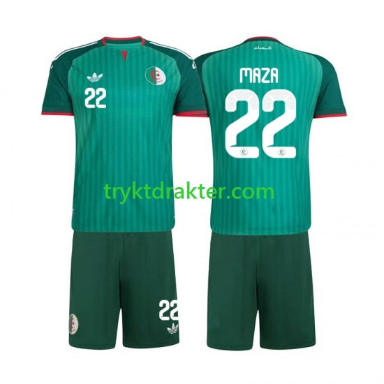 3-13 år Barn Algerie drakt Ibrahim Maza 22 Borte 2026 Korte Ermer
