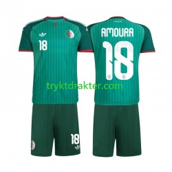 3-13 år Barn Algerie drakt Mohamed Amoura 18 Borte 2026 Korte Ermer